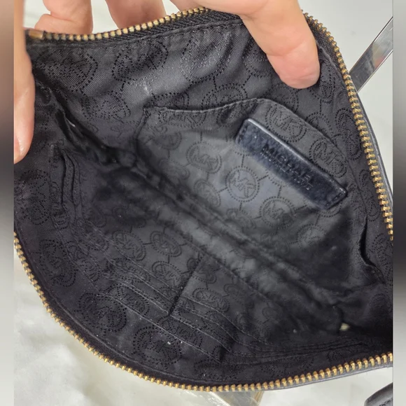 Michael Michael Kors Black and Gold Women's Clutch - Picture 8 of 11